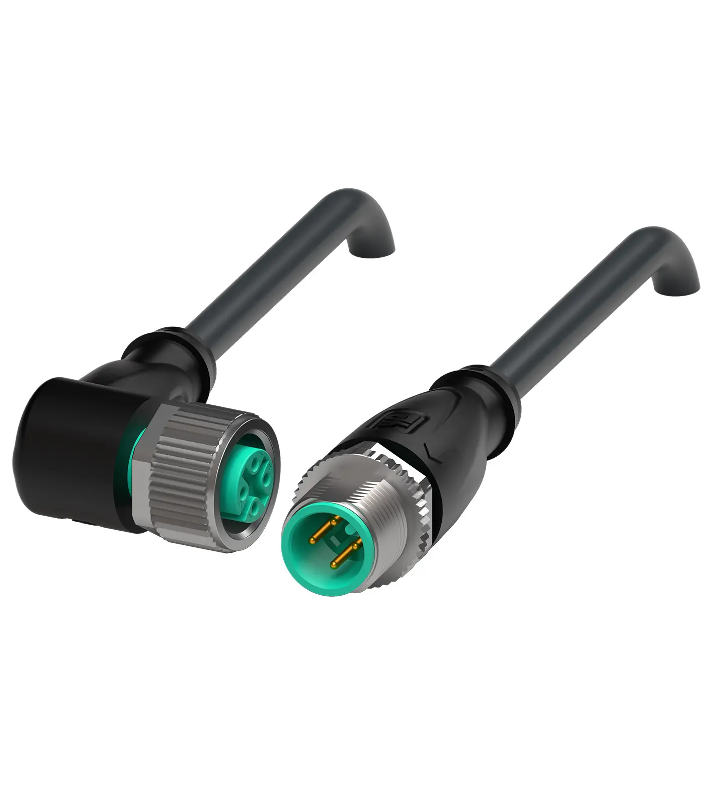 Produktfoto 1 von Pepperl+Fuchs V1-W-BK1M-PUR-O1S-V1-G, Verbindungskabel, geschirmt