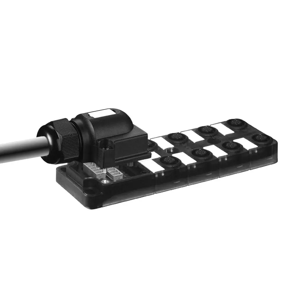 Produktfoto 1 von Contrinex V12-58PY-020-UYN, Distribution boxes M12 SOCKET poles
