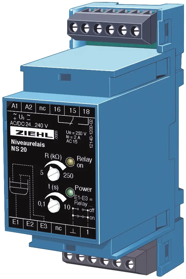 Produktfoto 1 von Ziehl V223440, Niveaurelais Typ NS20