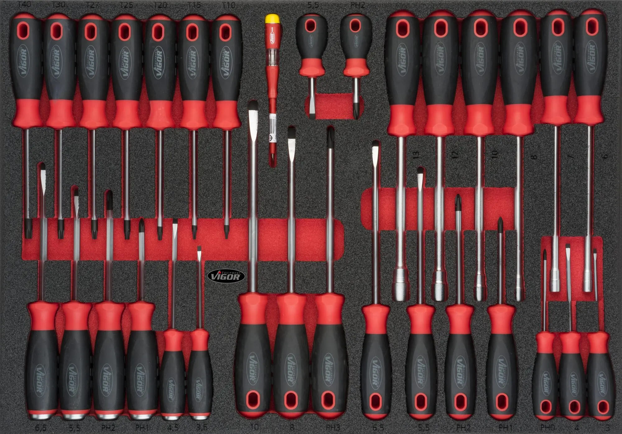 Produktfoto 1 von VIGOR V4230, Schraubendreher Satz TORX Sechskant