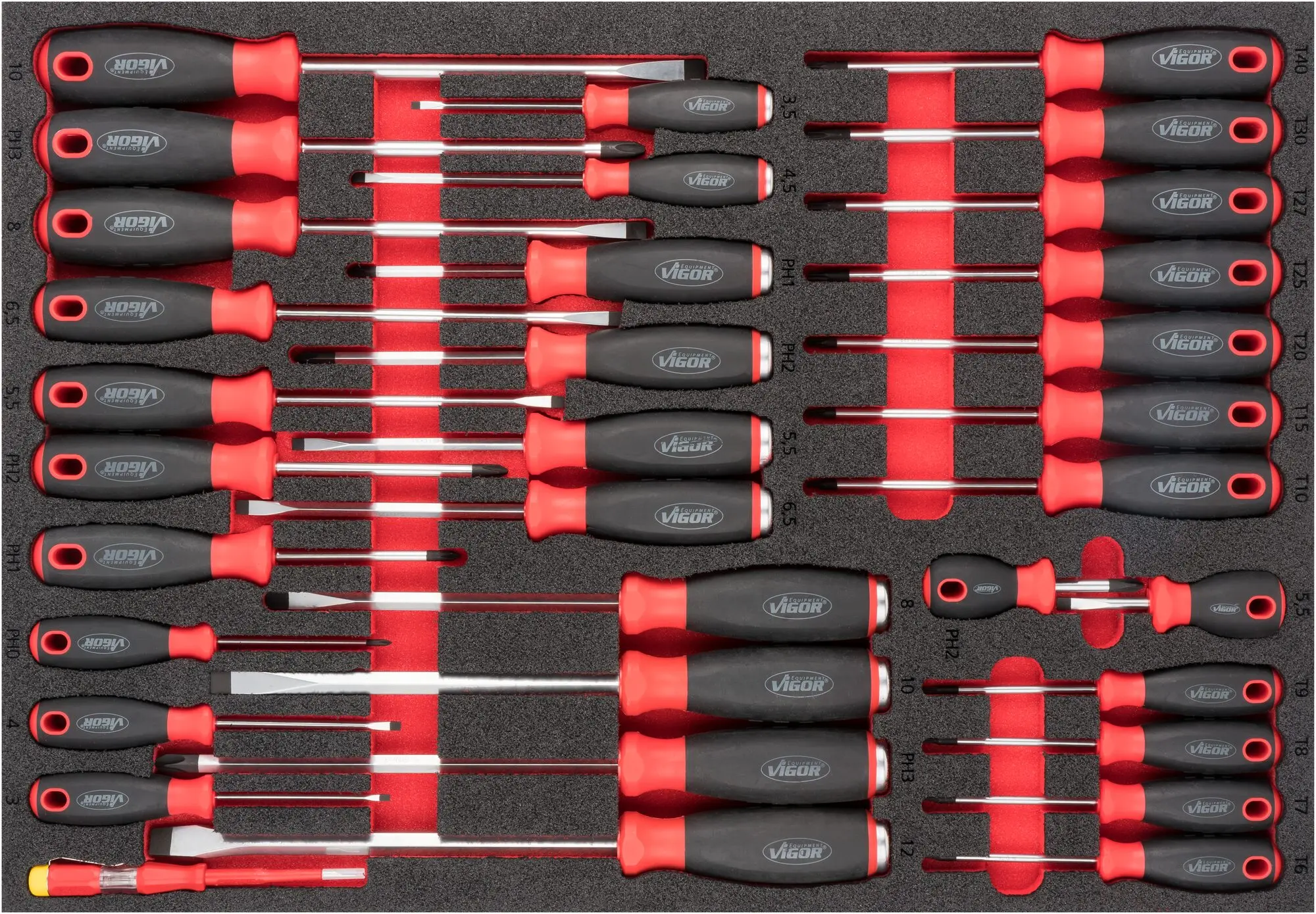Produktfoto 1 von VIGOR V6813, Schraubendreher Satz 34-tlg.