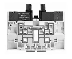 Produktfoto 1 von NORGREN VM106B11AB313B, VM10 series solenoid valve slice, 6mm PIF
