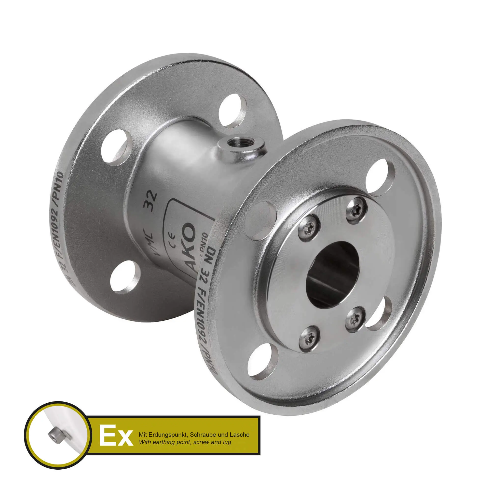 Produktfoto 1 von AKO Armaturen VMCX32.04HTECLF.50F.50, Pneumatisches Quetschventil