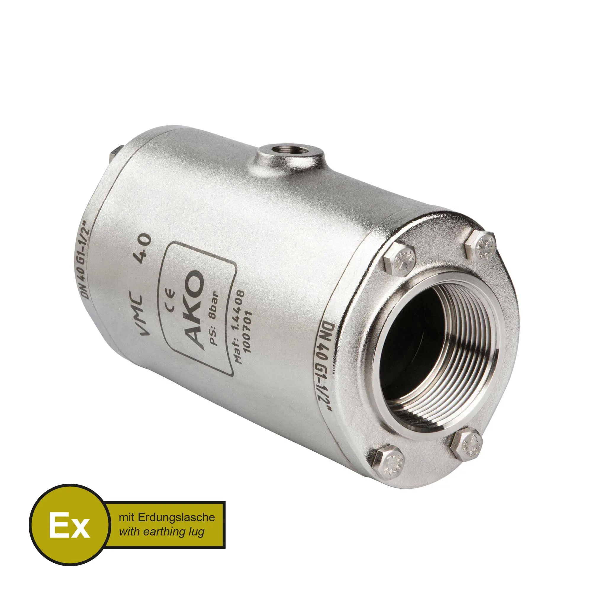 Produktfoto 1 von AKO Armaturen VMCX40.04HTECLF.50G.50, Pneumatisches Quetschventil