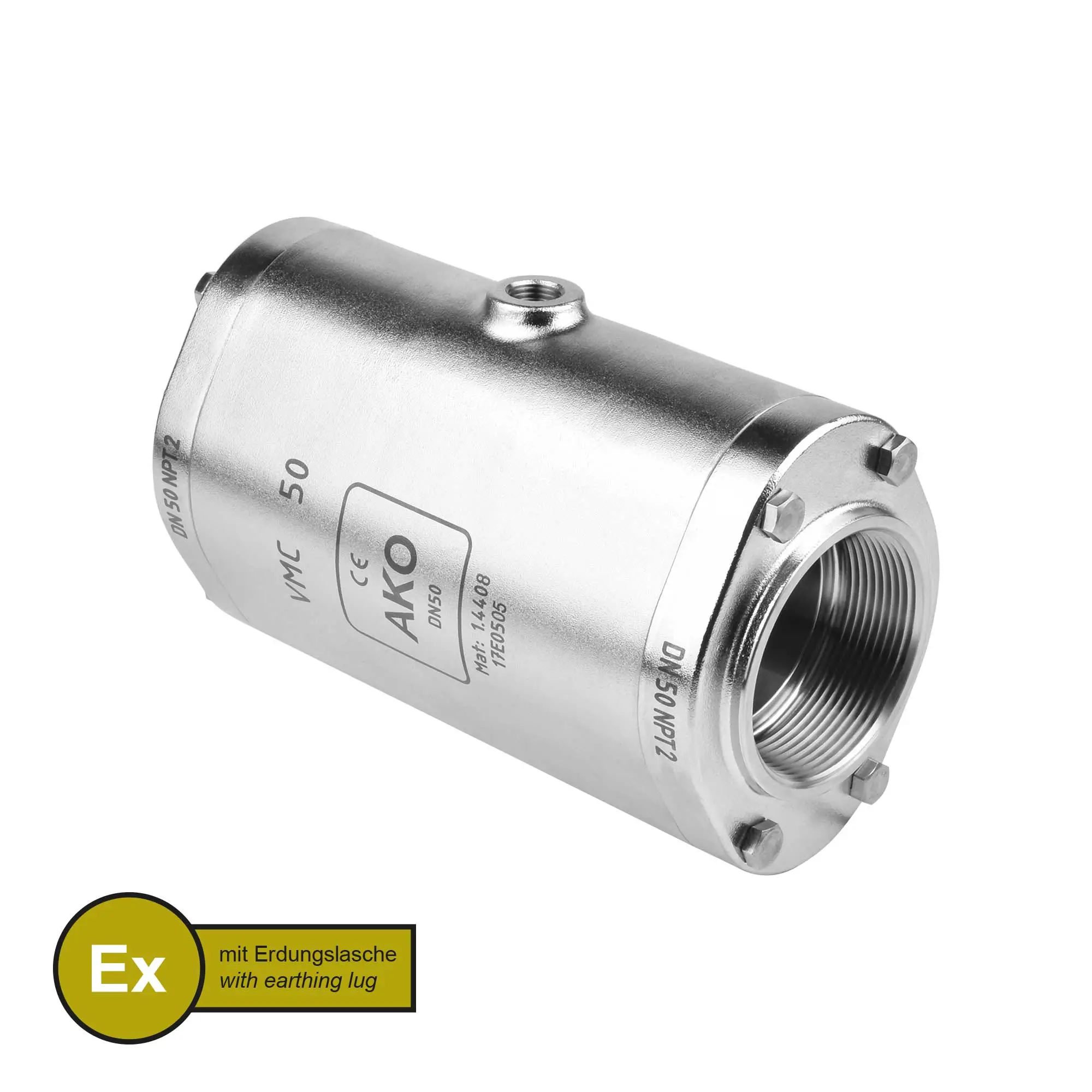 Produktfoto 1 von AKO Armaturen VMCX50.04HTECLF.50N.50, Pneumatisches Quetschventil