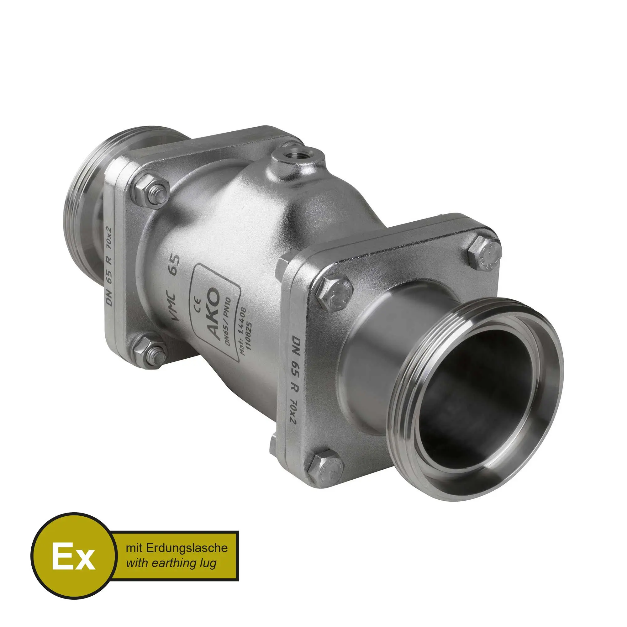 Produktfoto 1 von AKO Armaturen VMCX65.04HTECLF.50M.50, Pneumatisches Quetschventil