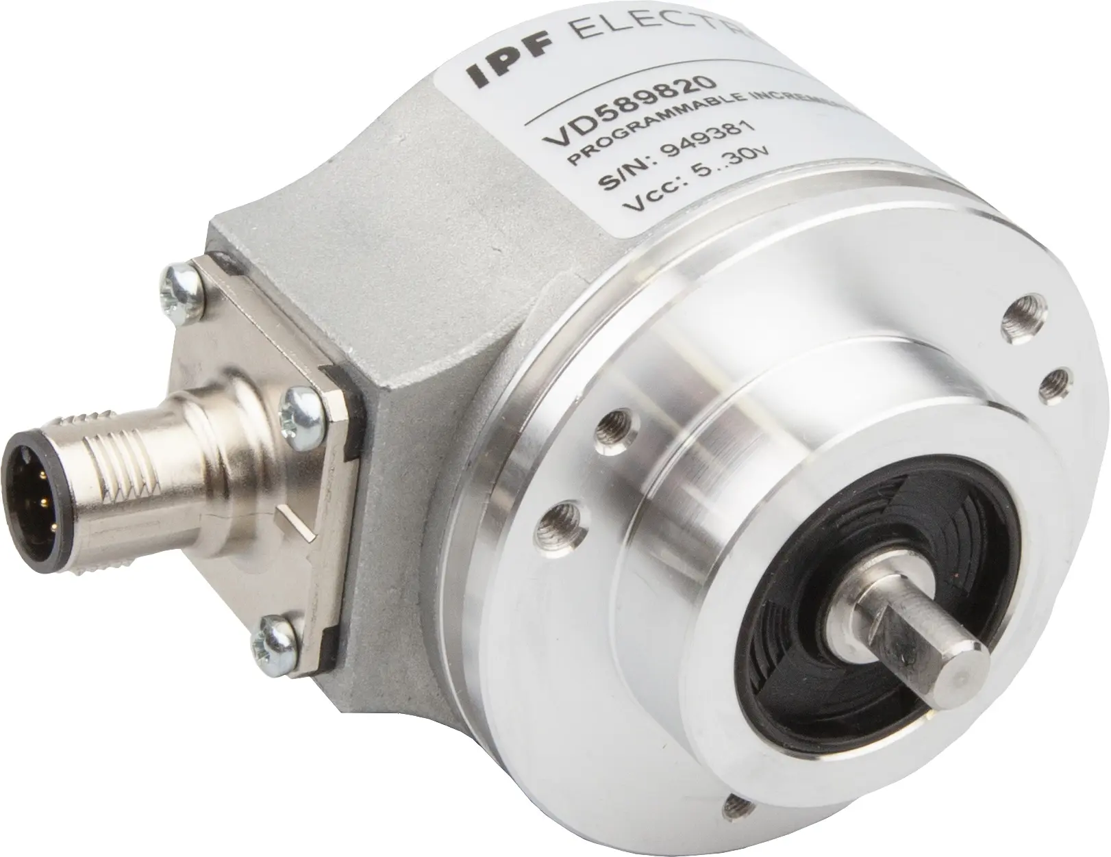 Produktfoto 1 von ipf Electronic VD589820, Drehgeber, Programmierbar, Ø58mm 58lang, Vollwelle 6mm,