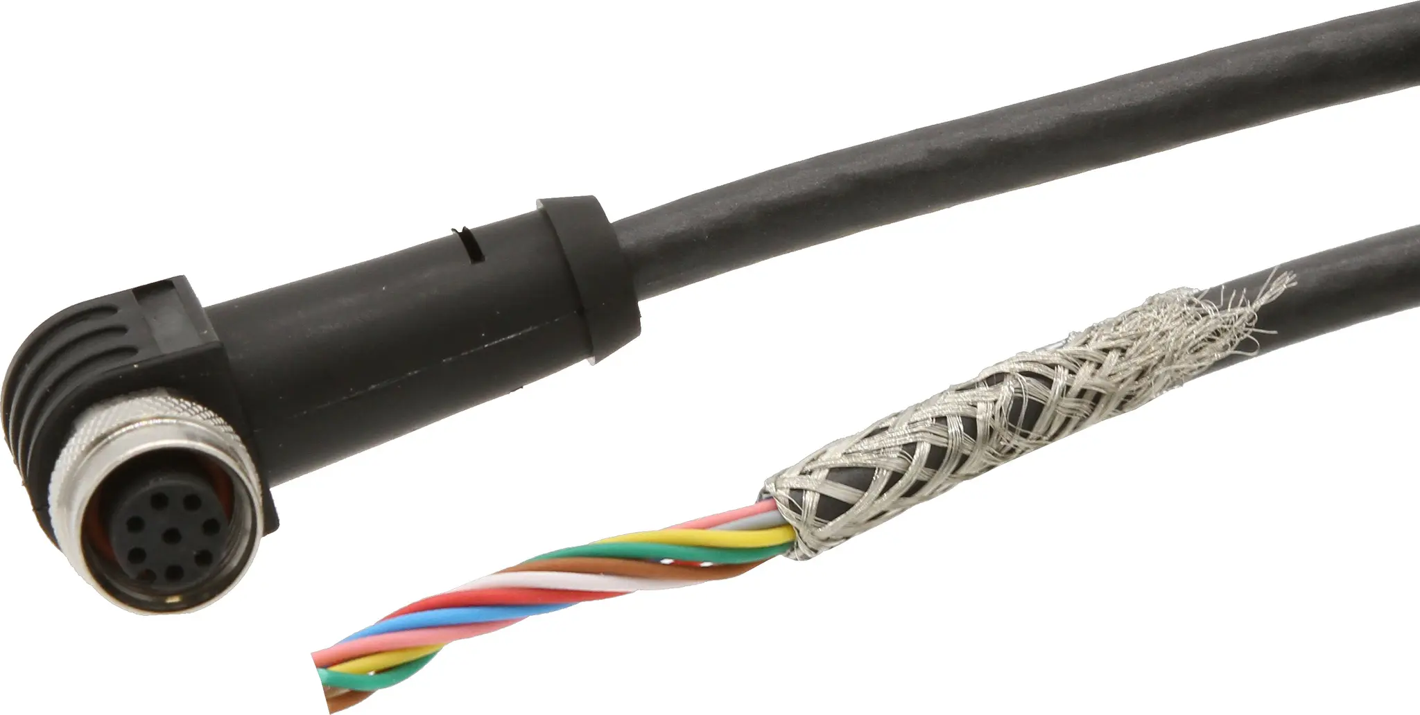 ipf Electronic VKA05A21, Anschlussleitung, 10m, M12 Dose 8polig abgewinkelt