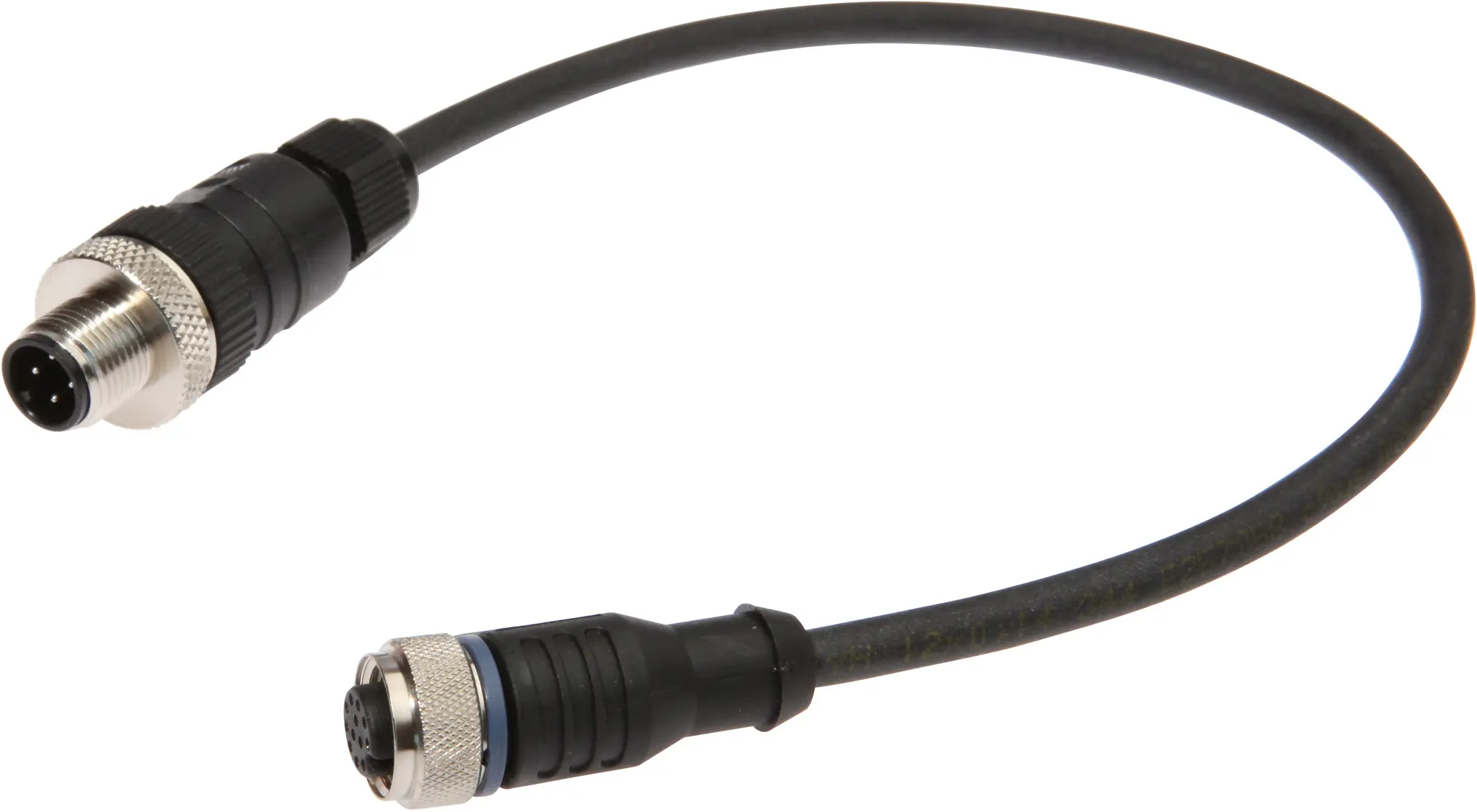 Produktfoto 1 von ipf Electronic VK03CF25, Verbindungsleitung, 0,3m, M12 Dose 12polig gerade