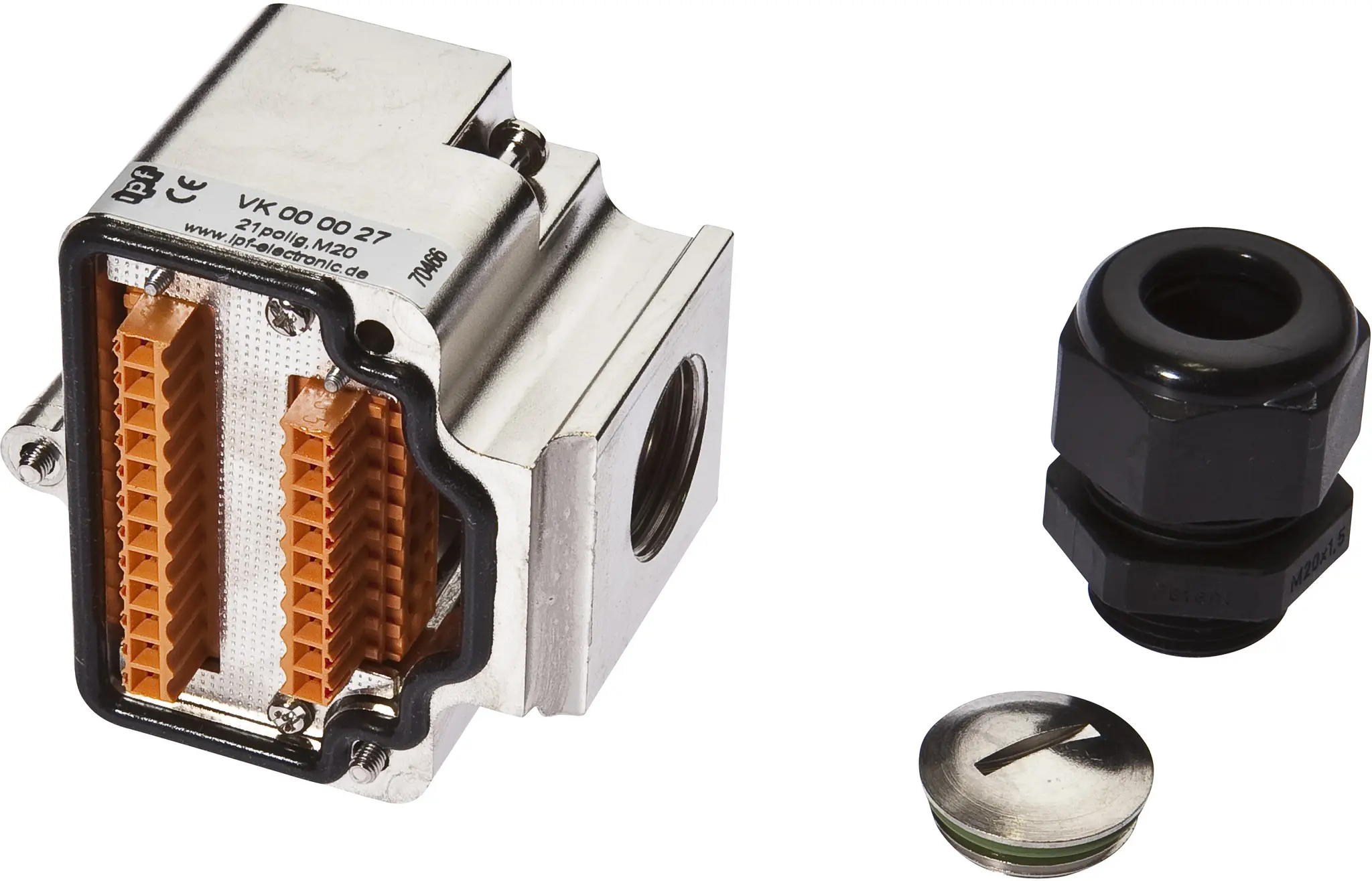 Produktfoto 1 von ipf Electronic VK000027, Kupplung, abgewinkelt, Selbstkonfektionierbar