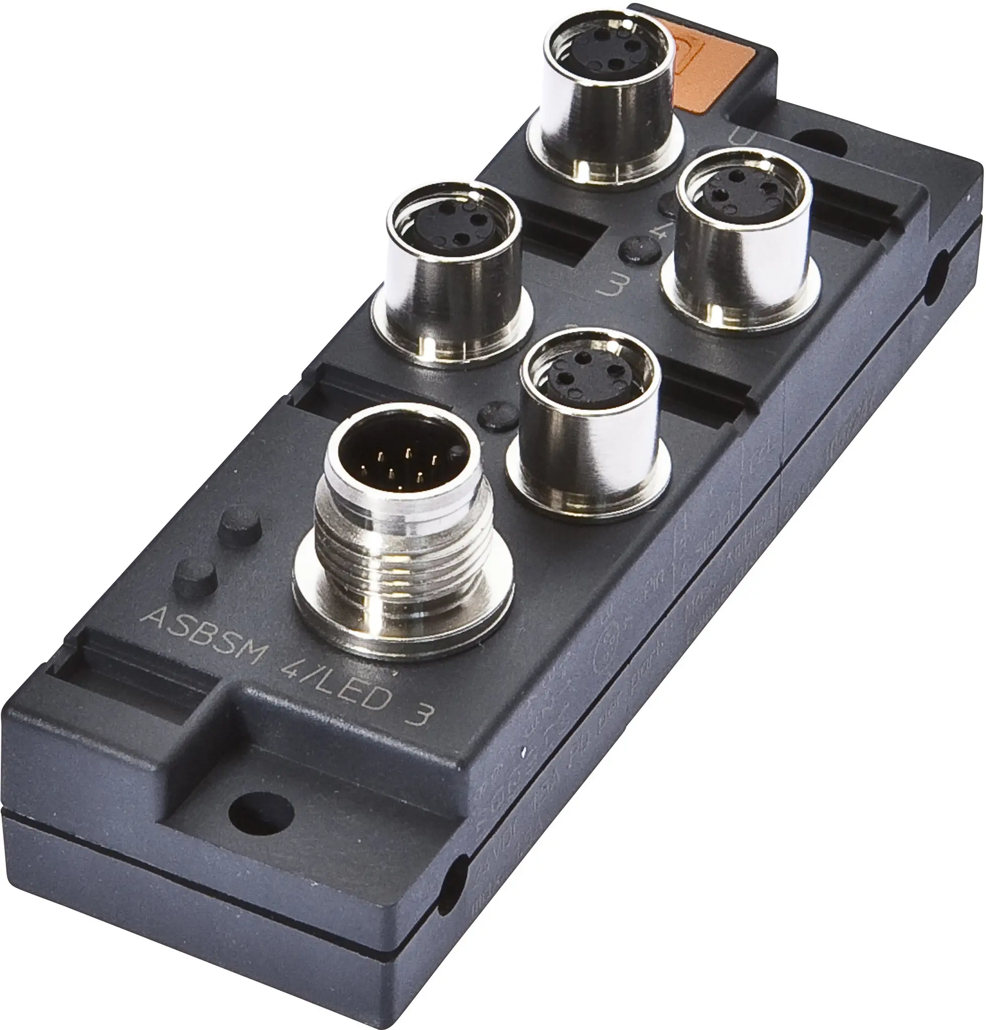 Produktfoto 1 von ipf Electronic VK001021, Verteiler, 29x90x30mm, 10-30V DC, 4x M8 3polig