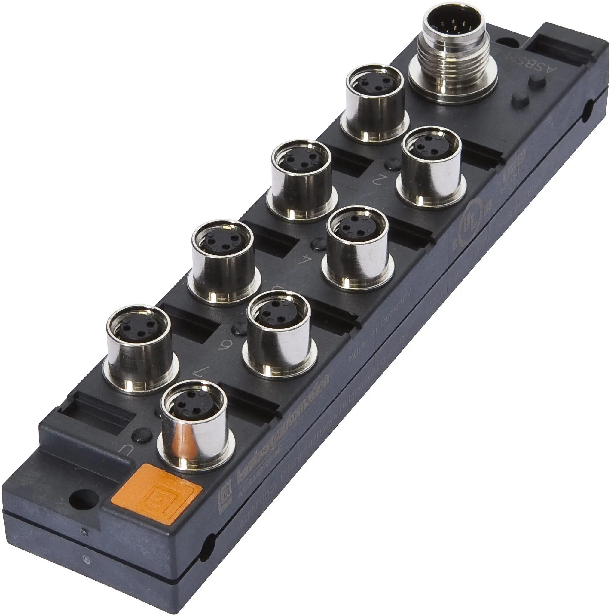 Produktfoto 1 von ipf Electronic VK001023, Verteiler, 29x136x30mm, 10-30V DC, 8x M8 3polig