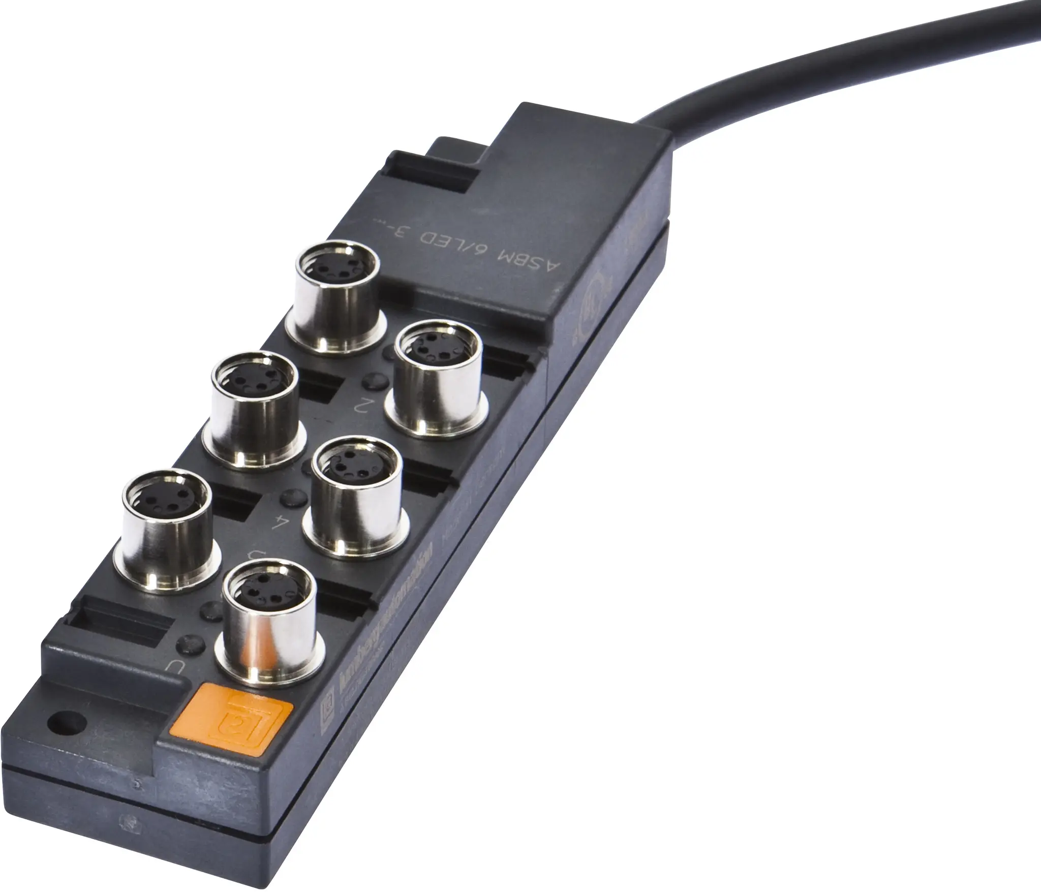 Produktfoto 1 von ipf Electronic VK001026, Verteiler, 30x26x122mm, 10-30V DC, 6x M8 3polig