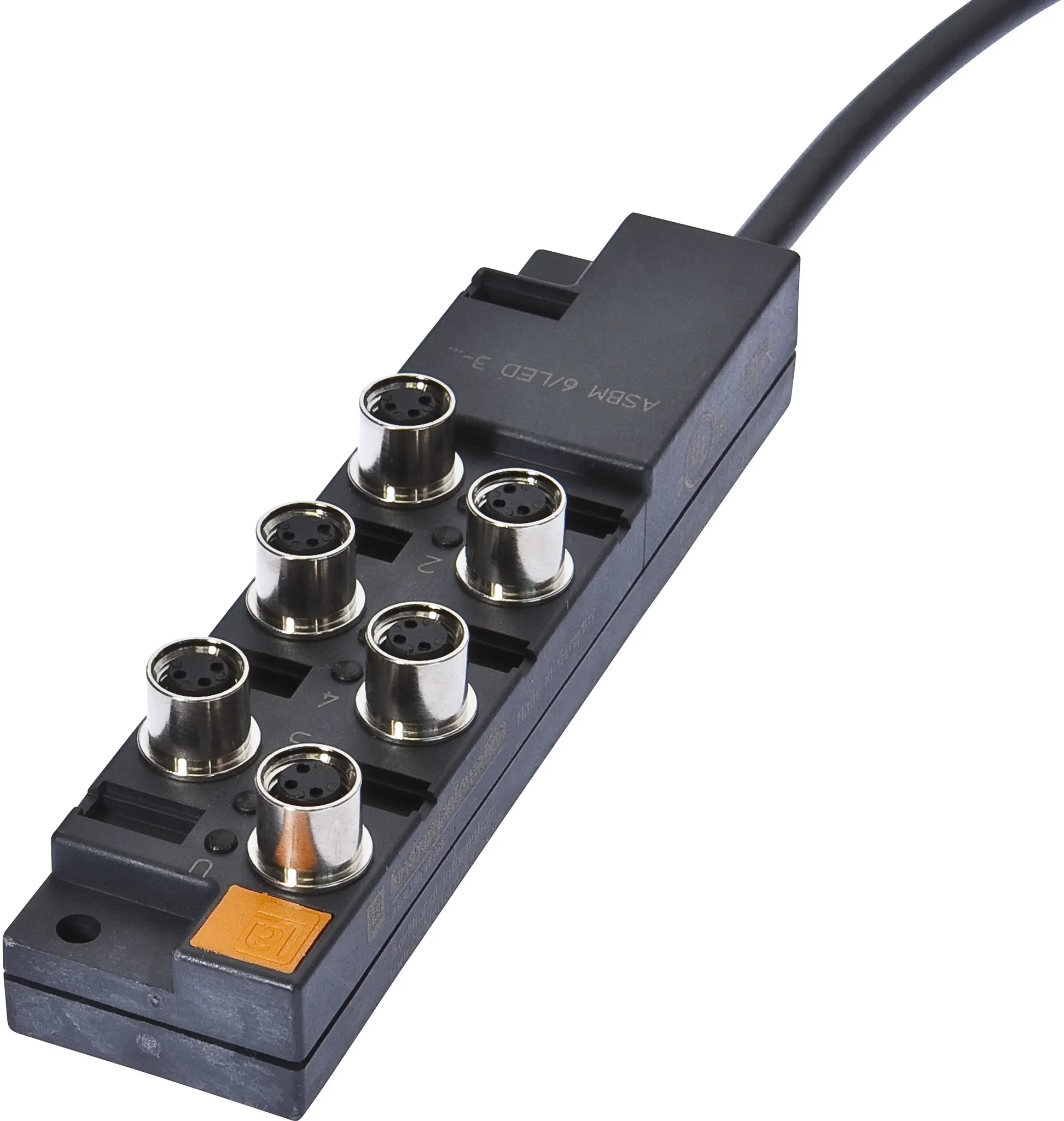Produktfoto 1 von ipf Electronic VK001031, Verteiler, 26x122x30mm, 10-30V DC, 6x M8 3polig
