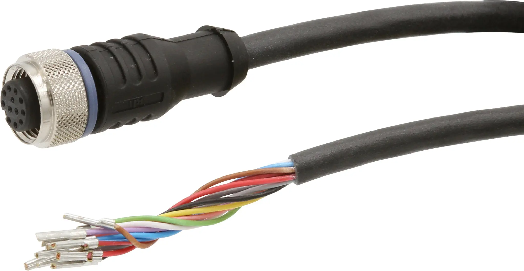 Produktfoto 1 von ipf Electronic VK200C25, Anschlussleitung, 2m, M12 Dose 12polig gerade