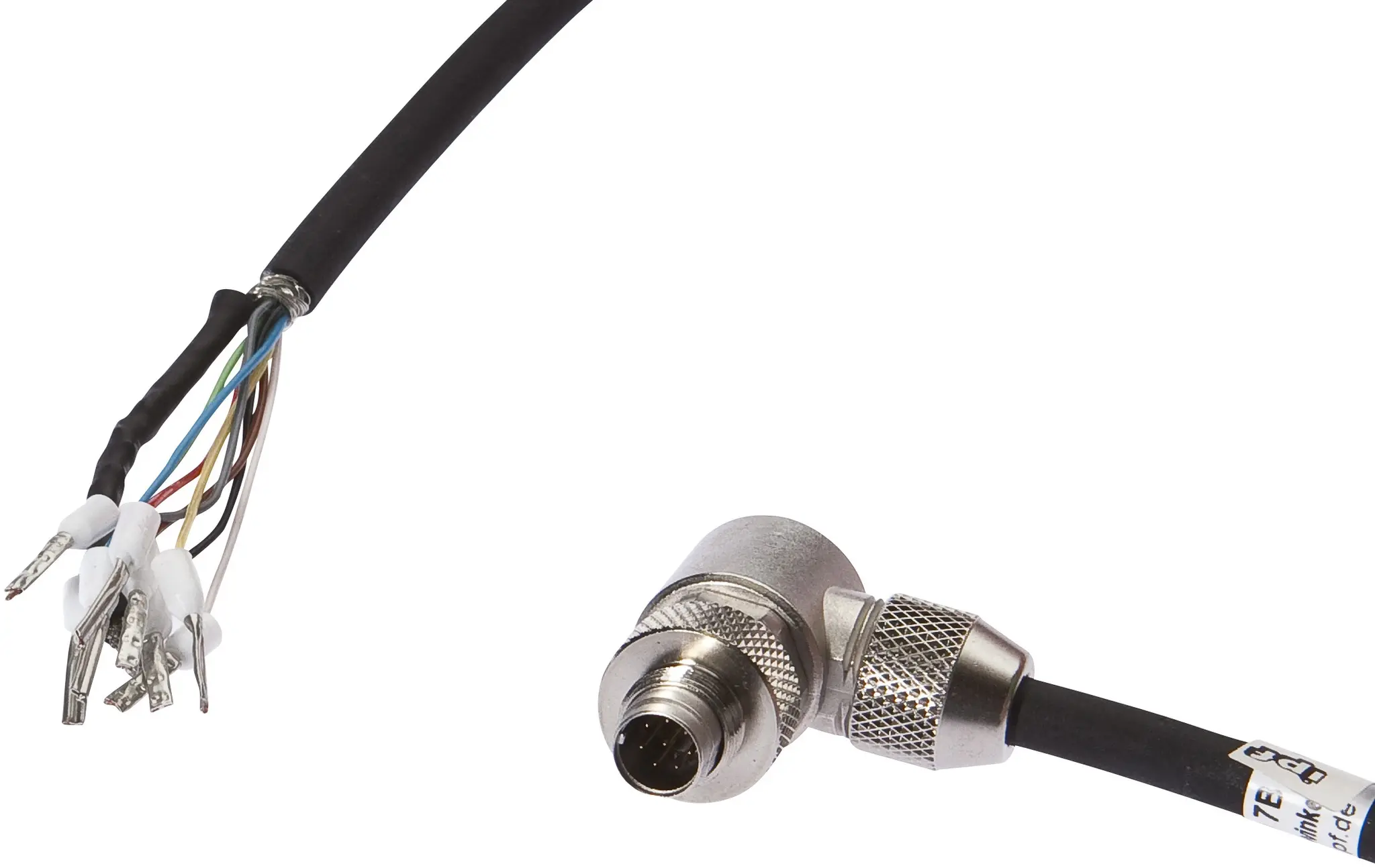 Produktfoto 1 von ipf Electronic VK207B41, Anschlussleitung, 2m, M9 Stecker 8polig abgewinkelt