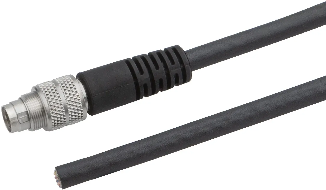 Produktfoto 1 von ipf Electronic VKA07B45, Anschlussleitung, 10m, M9 Stecker 8polig gerade
