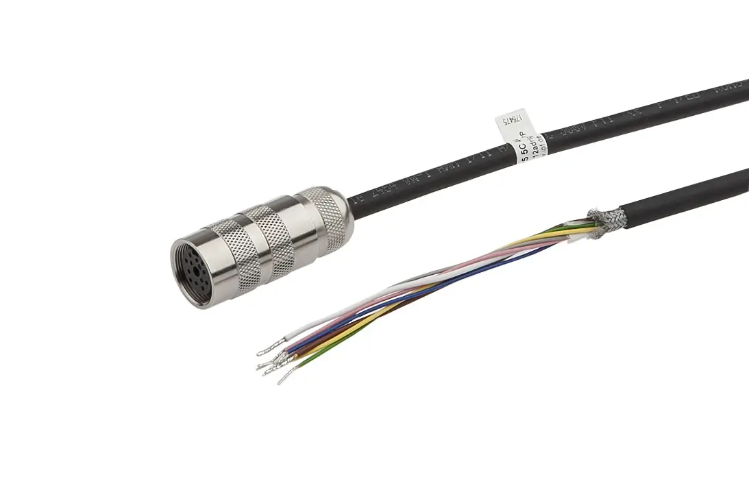 Produktfoto 1 von ipf Electronic VK255C44, Anschlussleitung, 2,5m, M16 Dose 12polig gerade
