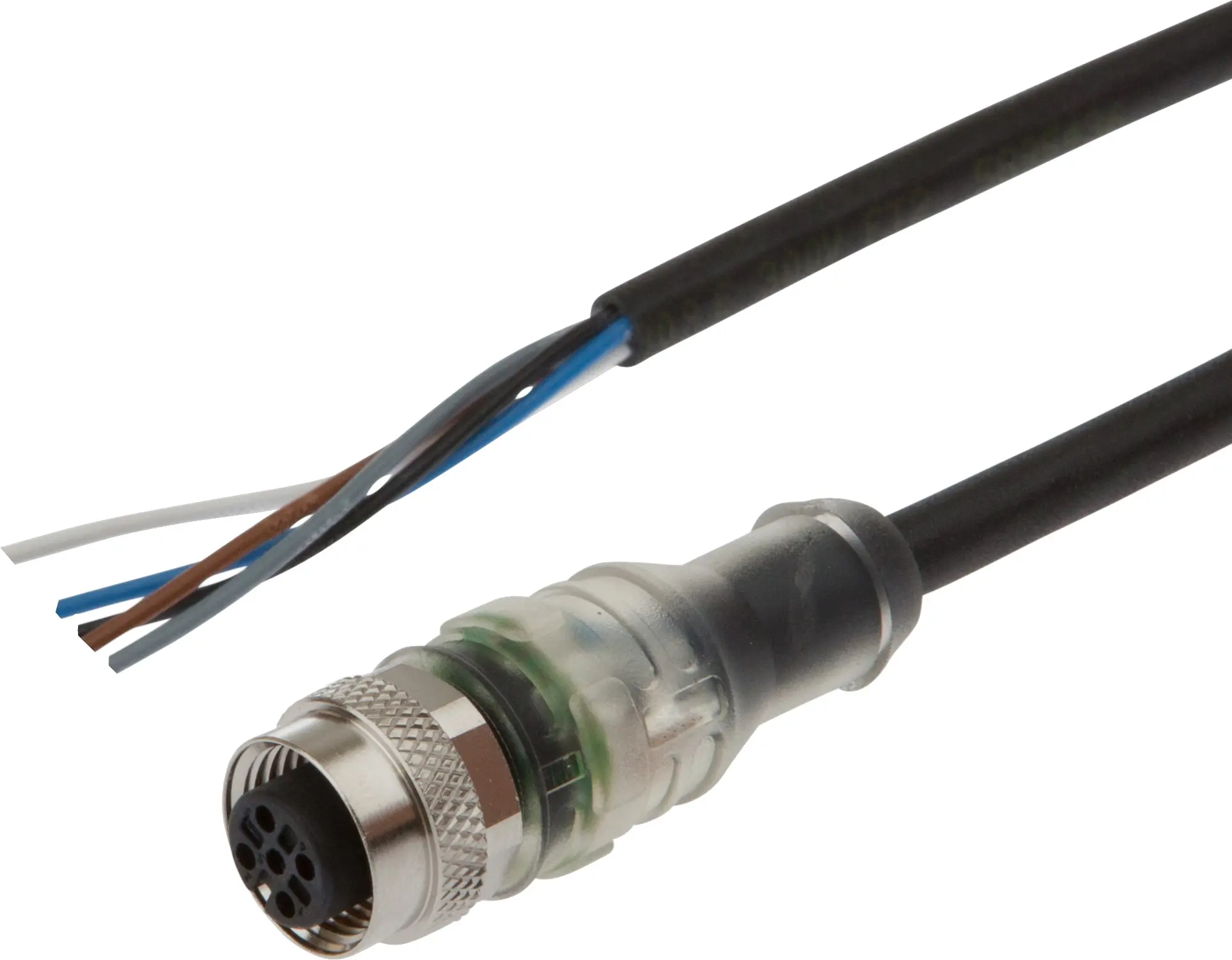 Produktfoto 1 von ipf Electronic VKA00825, Anschlussleitung, 10m, M12 Dose 5polig gerade