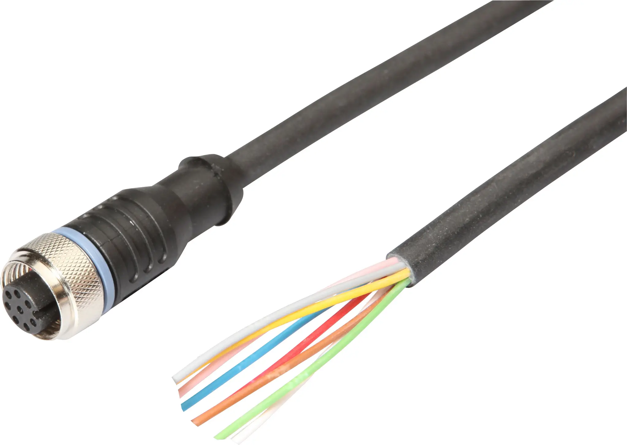 Produktfoto 1 von ipf Electronic VKAE0A25, Anschlussleitung, 15m, M12 Dose 8polig gerade