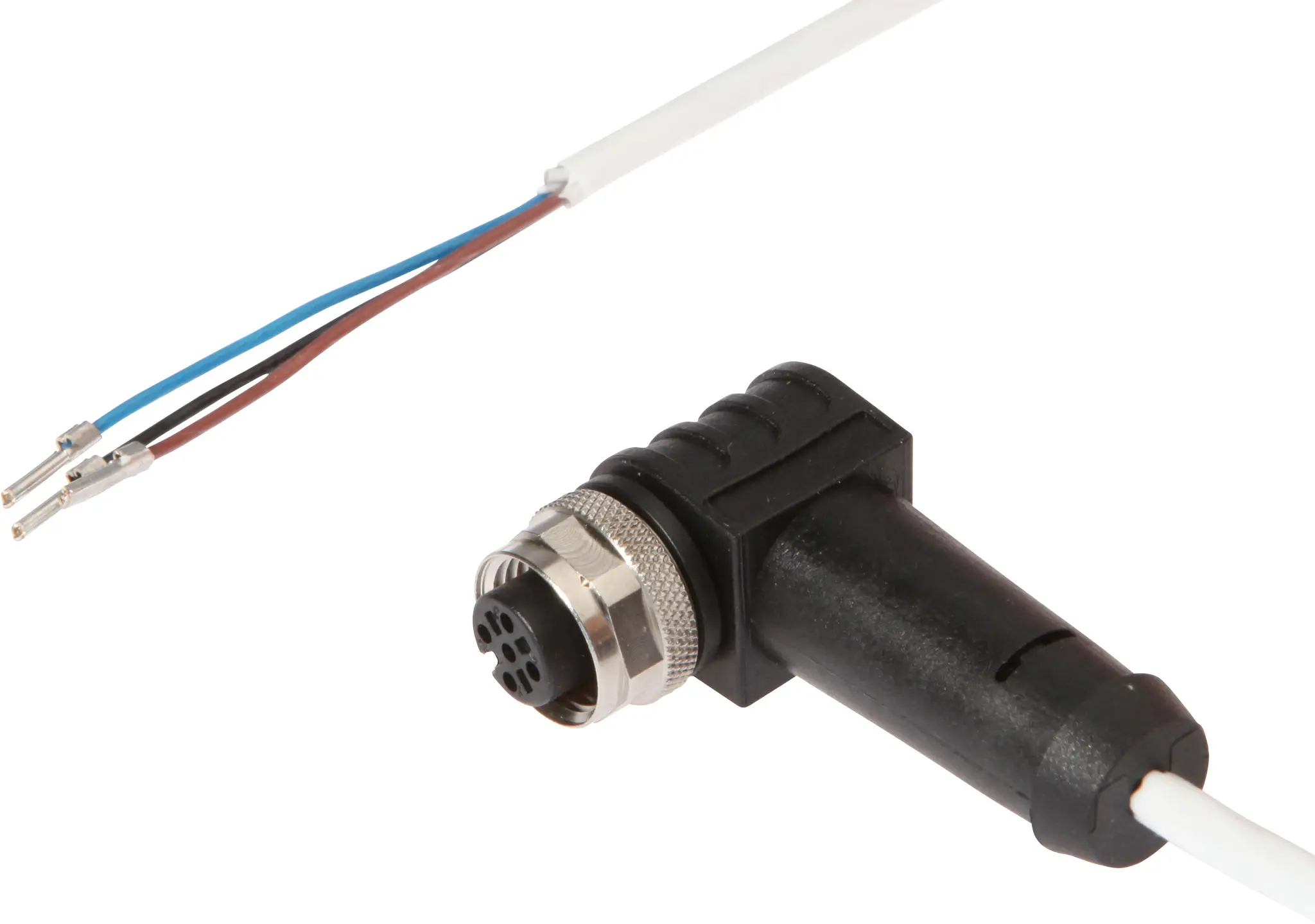 Produktfoto 1 von ipf Electronic VKA0H021, Anschlussleitung, 10m, M12 Dose 3polig abgewinkelt
