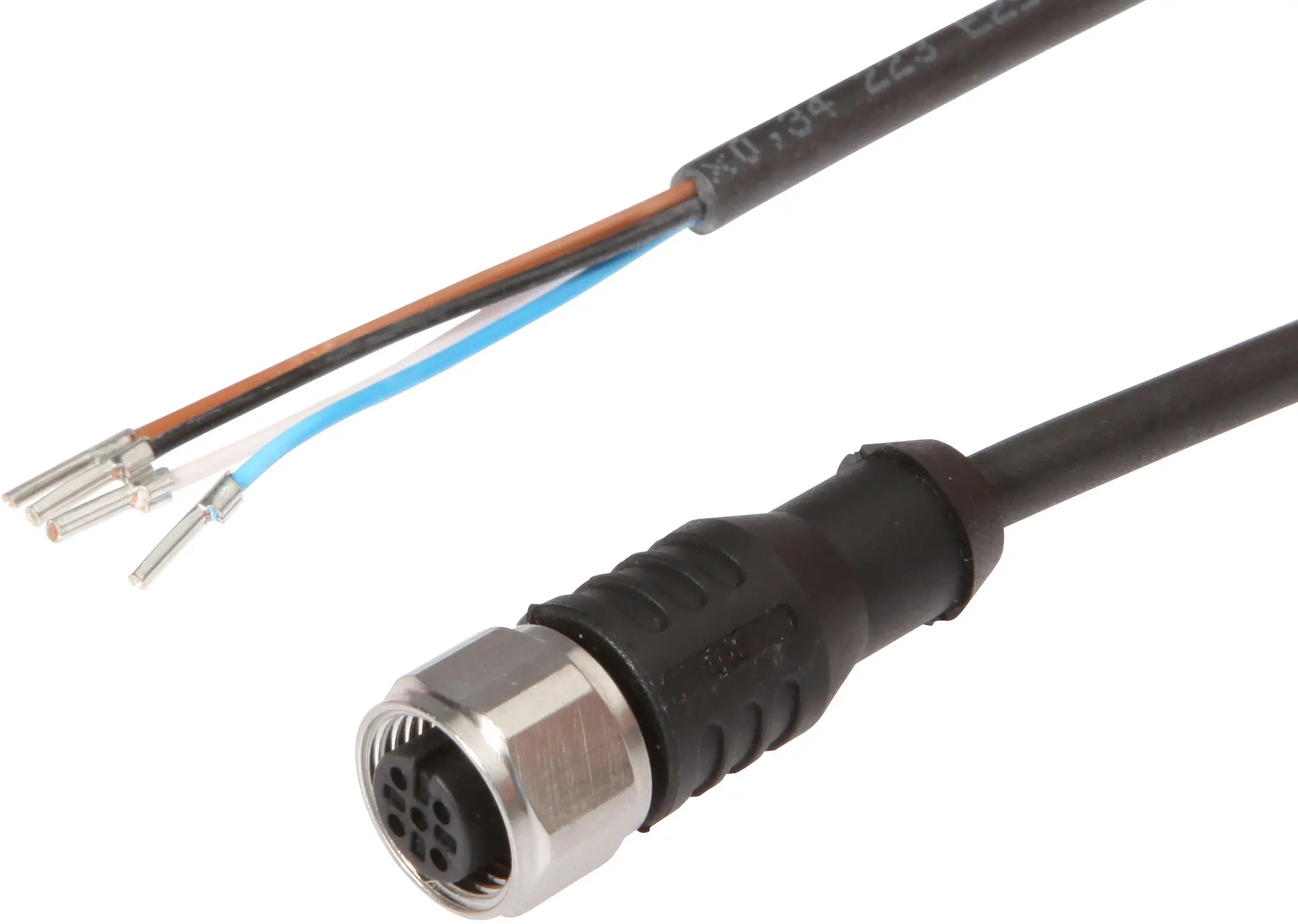 ipf Electronic VKAEC615, Anschlussleitung, 15m, M12 Dose 4polig gerade