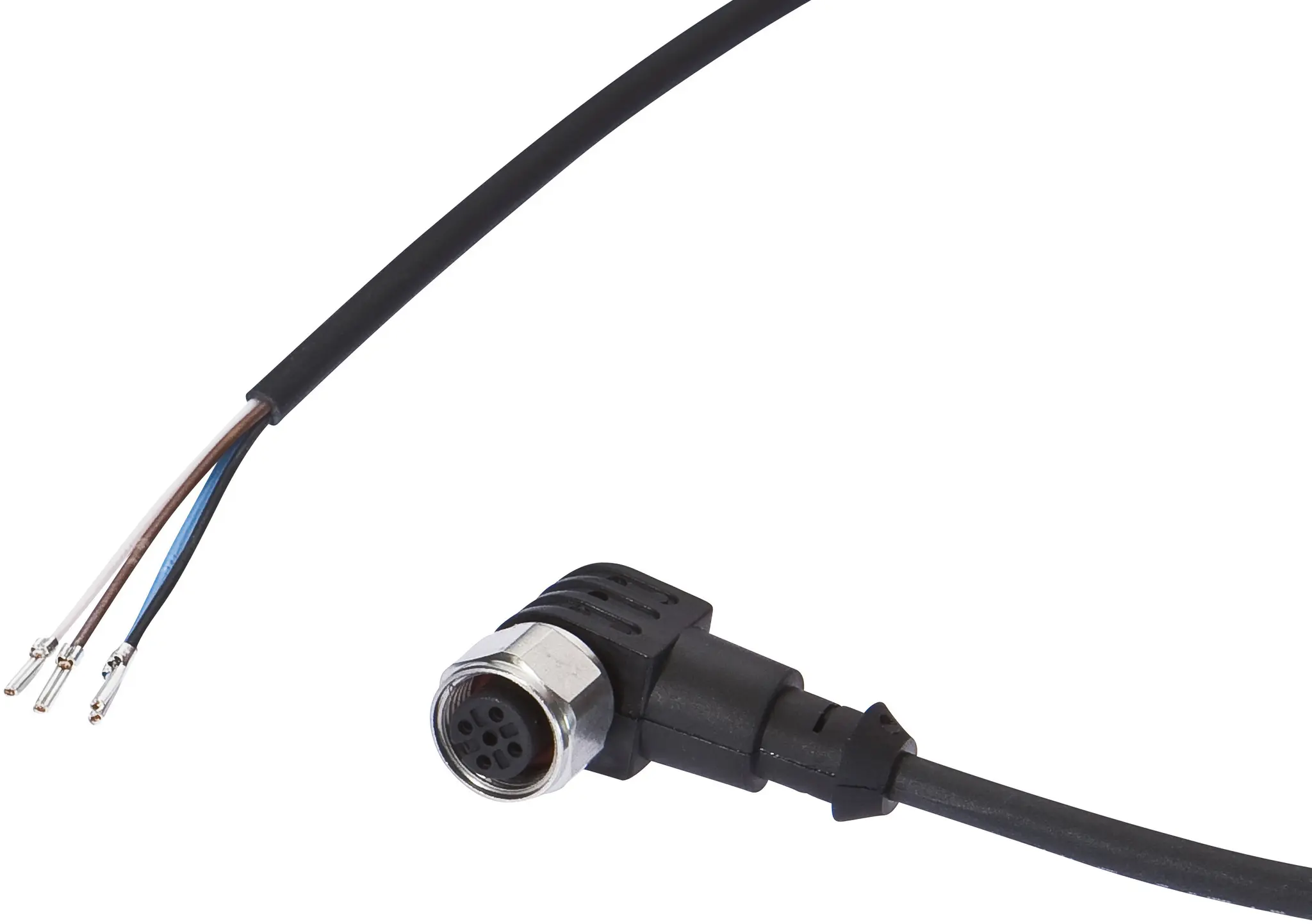ipf Electronic VKAEC665, Anschlussleitung, 15m, M12 Dose abgewinkelt