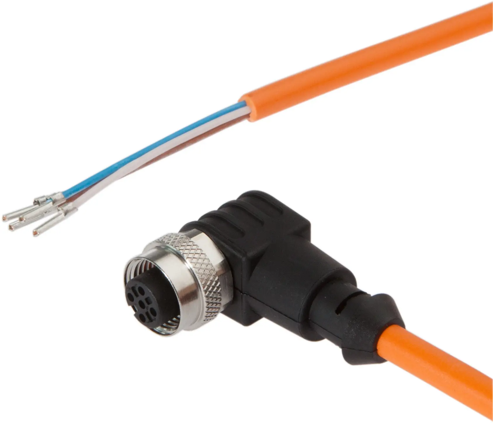 Produktfoto 1 von ipf Electronic VKB0R321, Anschlussleitung, 20m, M12 Dose 4polig abgewinkelt
