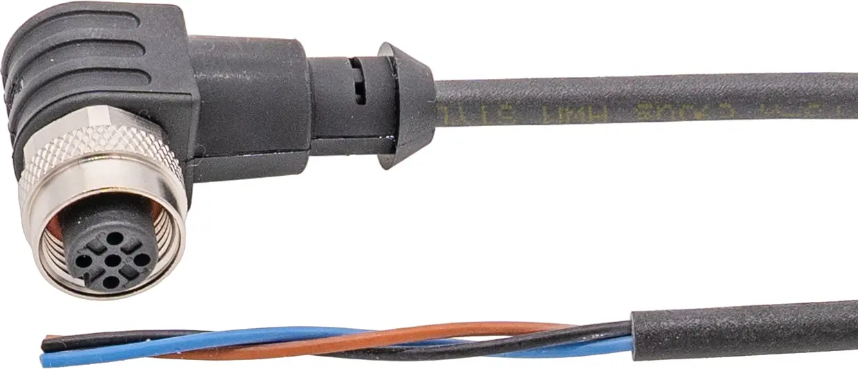 Produktfoto 1 von ipf Electronic VKBE0021, Anschlussleitung, 25m, M12 Dose 3polig abgewinkelt