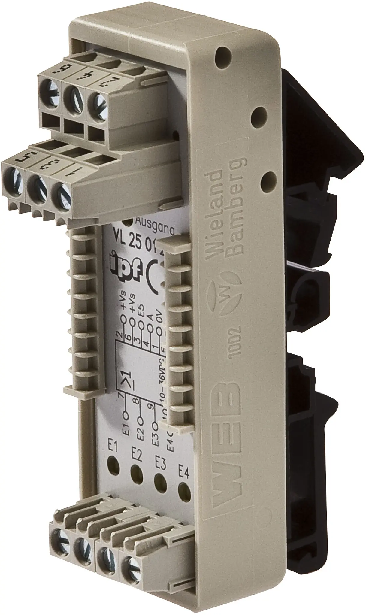 Produktfoto 1 von ipf Electronic VL250120, Logikmodul, 49x80x26mm, ODER, 4fach, 10-35V DC