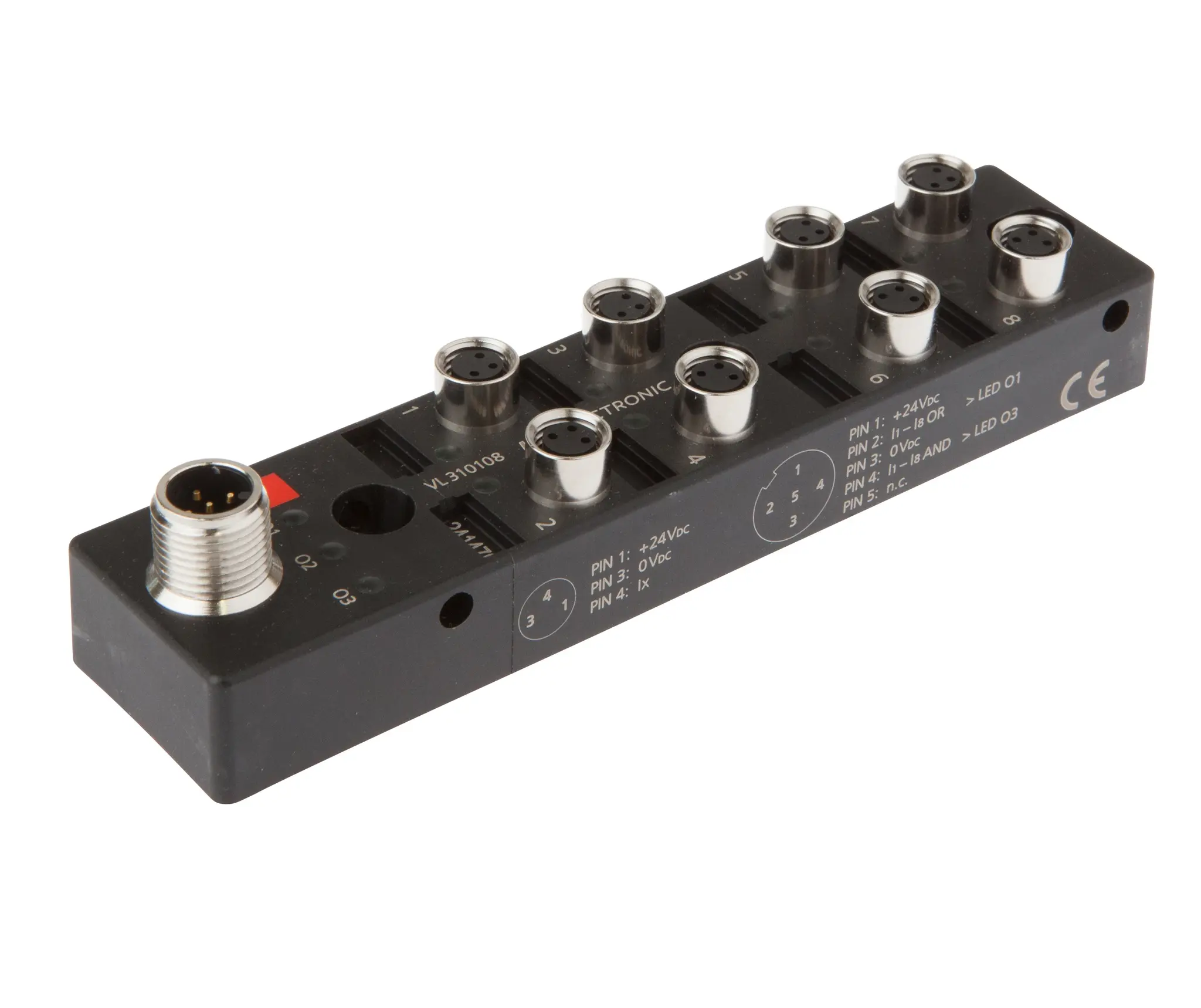Produktfoto 1 von ipf Electronic VL310108, Logikmodul, 27x130x31mm, UND/ODER, 8fach, 10-30V DC