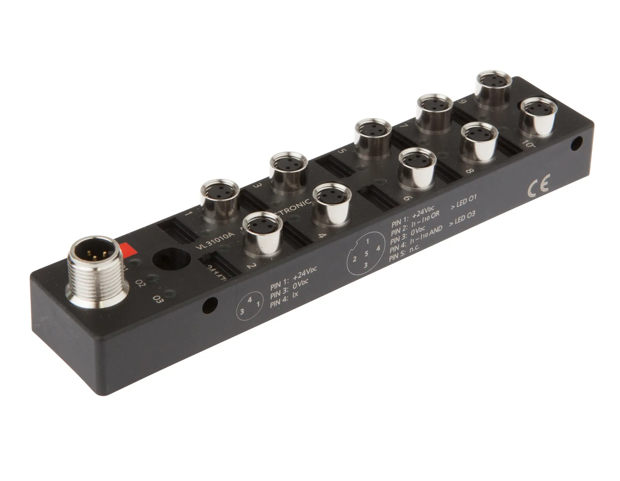 Produktfoto 1 von ipf Electronic VL31010A, Logikmodul, 27x150x31mm, UND/ODER, 10fach, 10-30V DC