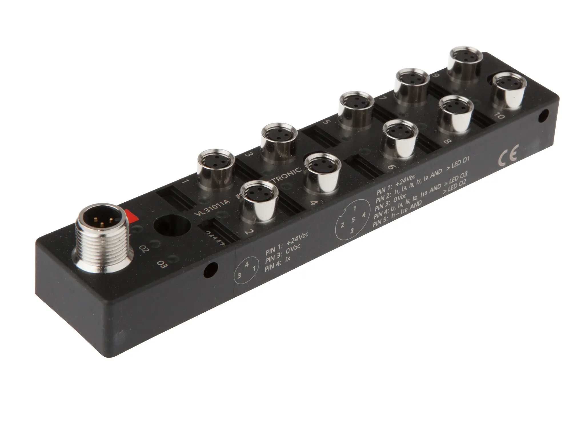 Produktfoto 1 von ipf Electronic VL31011A, Logikmodul, 27x150x31mm, UND, 2x5fach, 10-30V DC