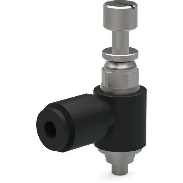 Produktfoto 1 von DESTACO VLVF-004 - Verstellbare Durchflusskontrolle, 1/8 NPT Ellbogen