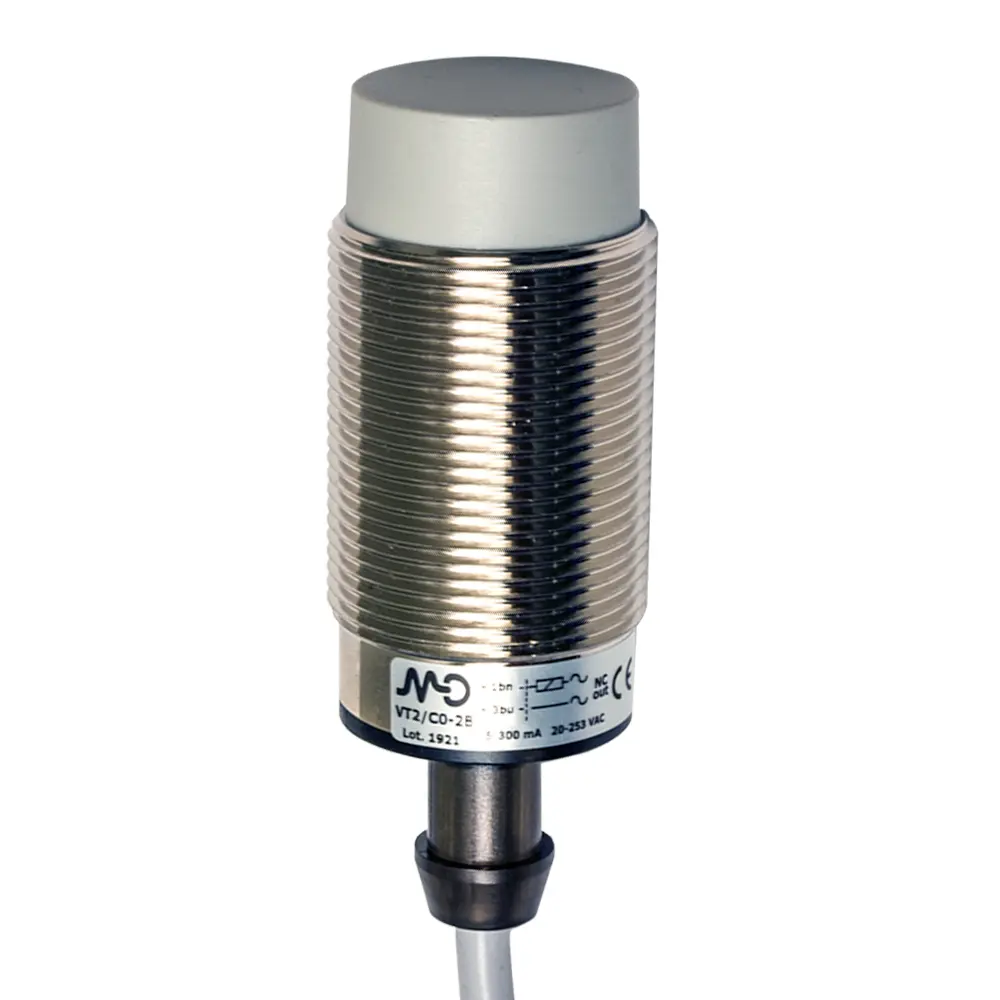 MD Micro Detectors VT2/A0-2B86, Induktiver Sensor AC M30 ungeschirmt NO Kabel 5m