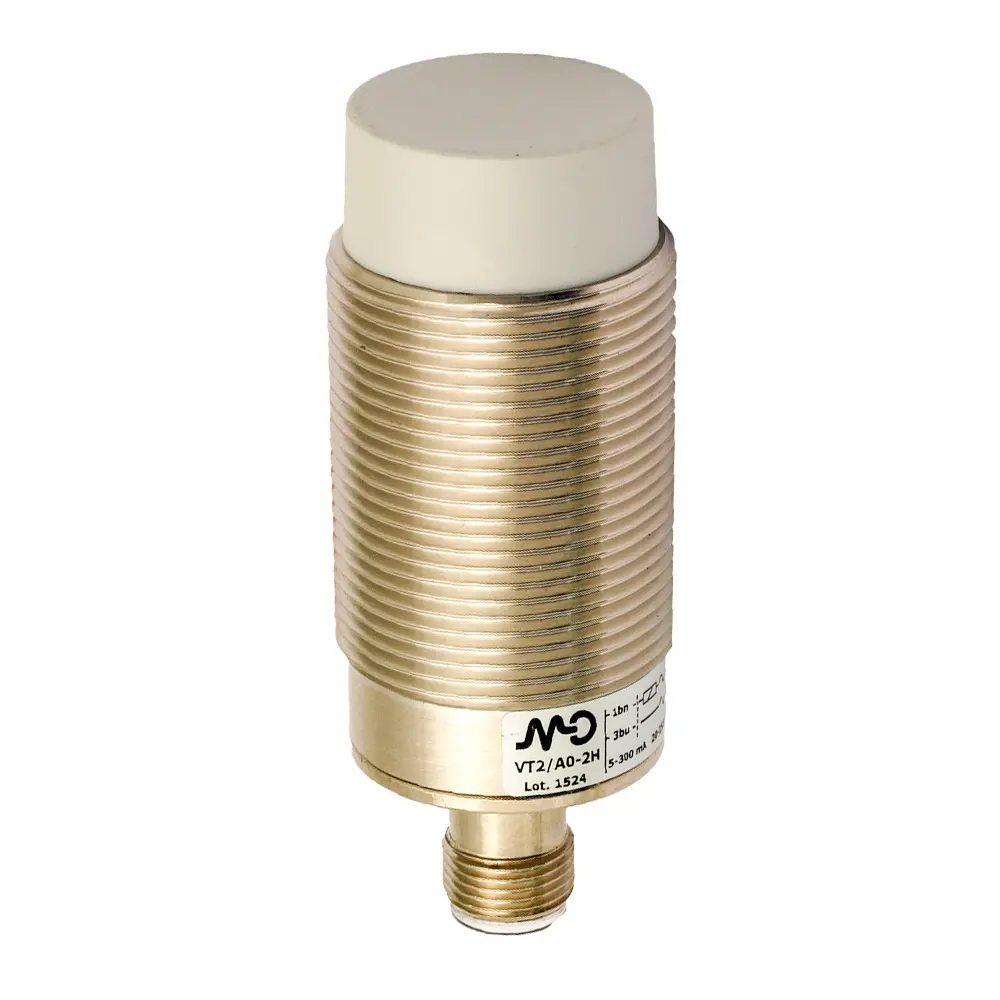 MD Micro Detectors VT2/A0-2H, Induktiver Sensor AC M30 ungeschirmt NO