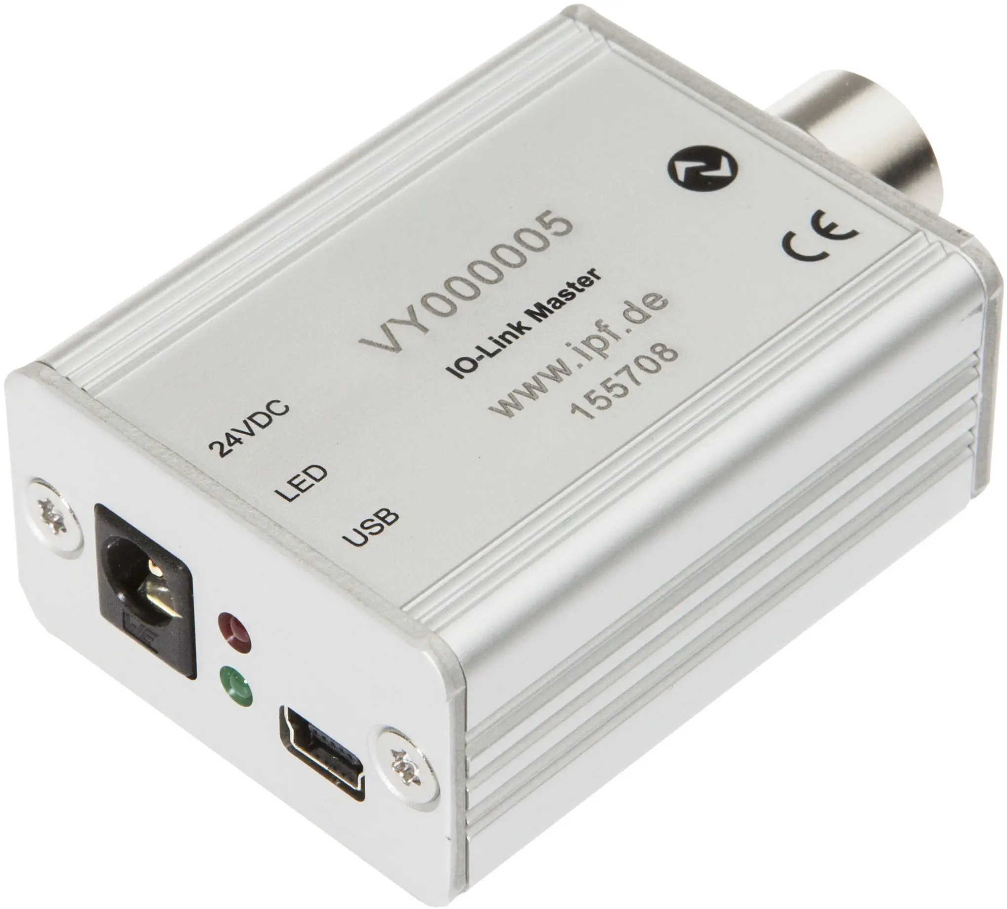 Produktfoto 1 von ipf Electronic VY000005, IO-Link Master, 41x24x67mm, IO-Link, M12