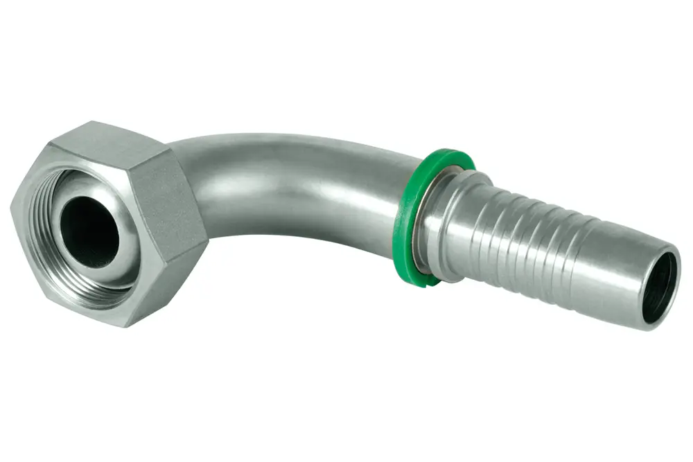 Produktfoto 1 von Indunorm DKM 90° MF 90°,Universaldichtkegel mit Überwurfmutter, P/n: XV45MF90S20