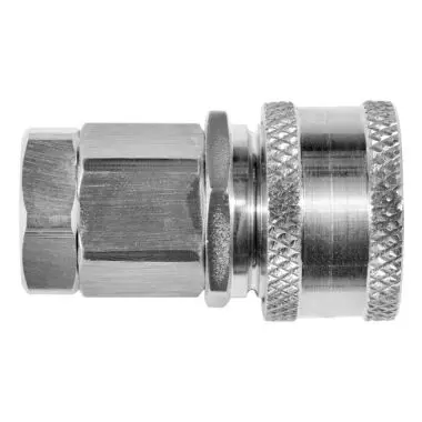 Produktfoto 1 von SERTO S-V25C8-3/8 NPSi-KEL-F RED, Kuppler mit Innengewinde, alt sku: YBD.2552.2066