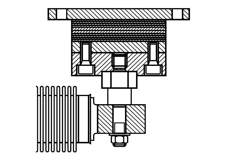 Produktfoto 1 von HBM Messtechnik 1-Z6/1T/ZEL, Gummi-Metall-Lager für Z6/1t