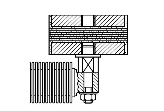 Produktfoto 1 von HBM Messtechnik 1-Z6/200KG/ZEL, Gummi-Metall-Lager für Z6/200kg