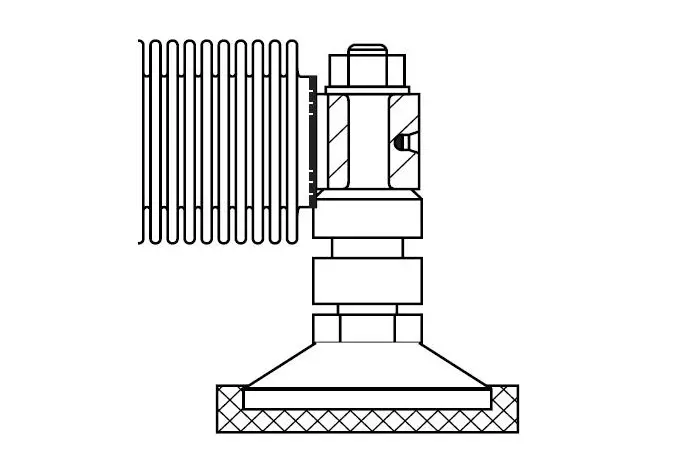 Produktfoto 1 von HBM Messtechnik 1-Z6/ZFP/200KG, Pendel-Lastfuß für Z6 bis 200kg