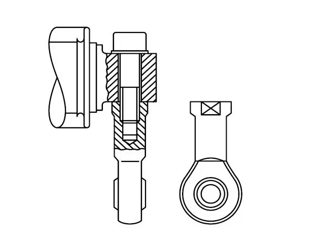 Produktfoto 1 von HBM Messtechnik 1-Z6/200KG/ZGWR, Gelenköse für Z6 bis 200kg