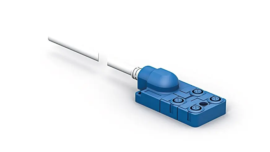 Wenglor ZAA02R501, Anschlussbox für M12 × 1; 4-polig; 4 Ports
