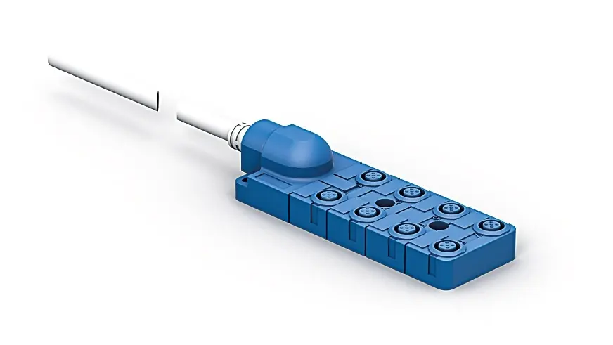 Produktfoto 1 von Wenglor ZAA02R502, Anschlussbox für M12 × 1; 4-polig; 8 Ports