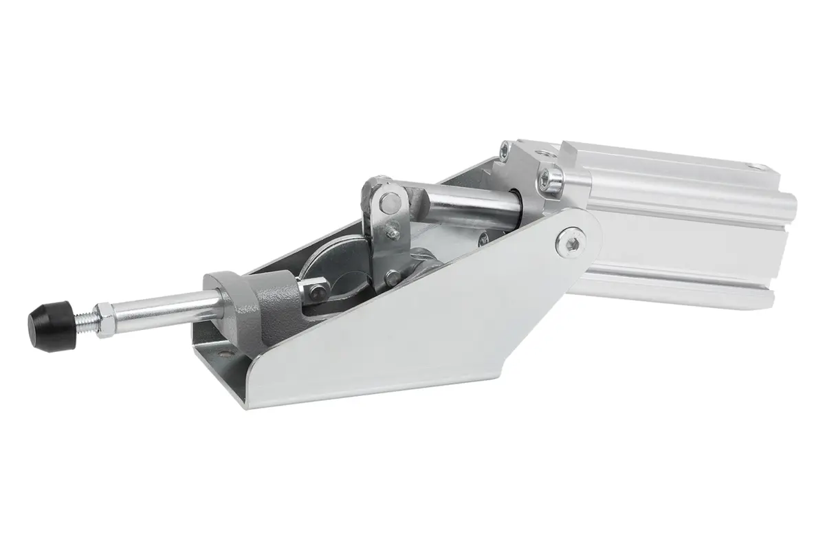 Produktfoto 1 von Norelem 05340-03, Schubstangen-Pneumatikspanner eckig, Temperguss