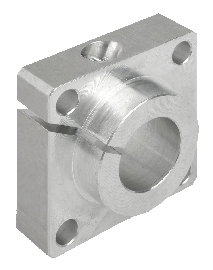 Produktfoto 1 von Norelem 21585-16, Flanschwellenbock Aluminium