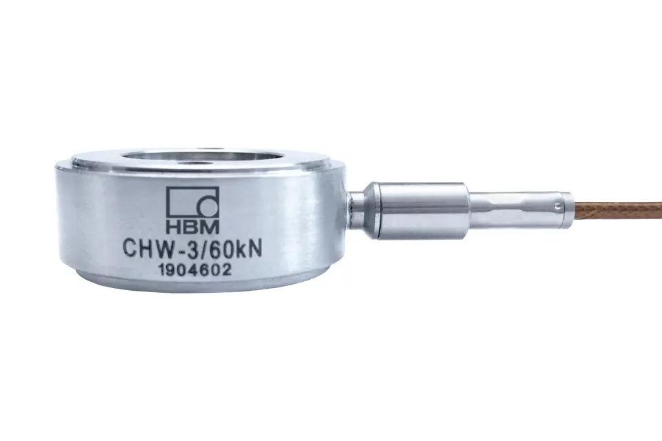 Produktfoto 1 von HBM Messtechnik 1-CHW-3/60KN, Piezoelektr. Kraftmessring 60KN 300 °C