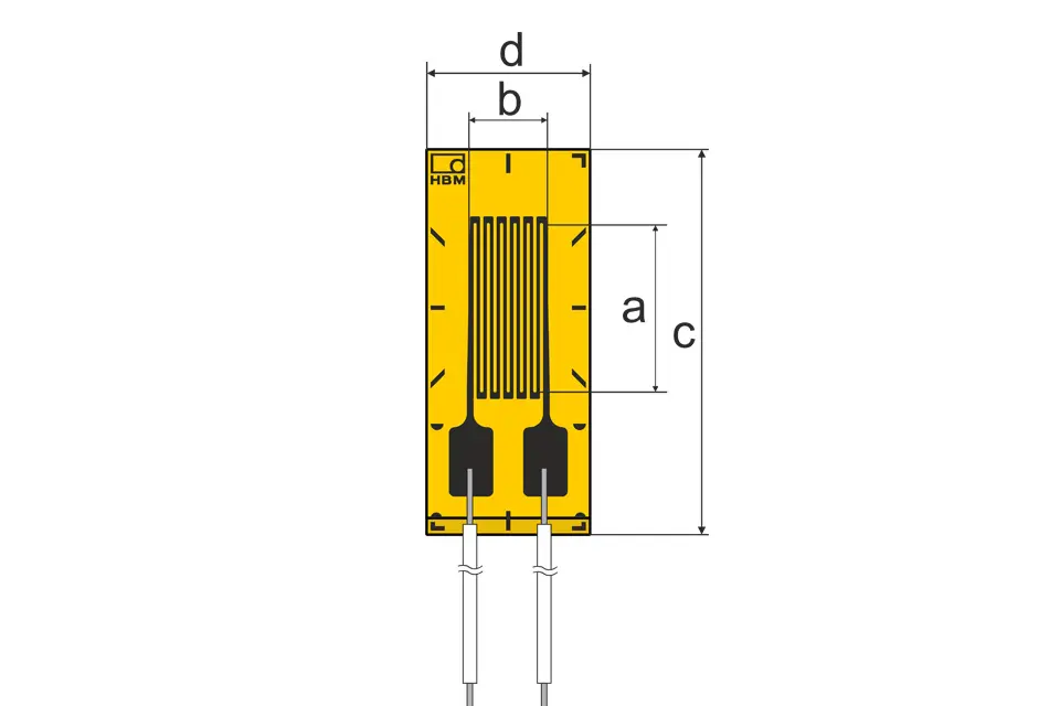HBM Messtechnik DMS 1/350ZE LY13, DMS mit Anschlusskabeln, P\n: 1-LY13-1/350ZE