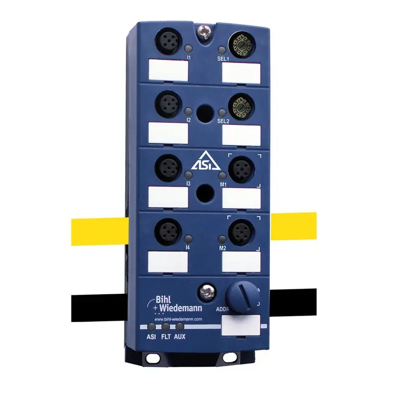 Produktfoto 1 von Bihl Wiedemann BWU2478, ASi-Motormodul, IP67, M12 für 24V-Motorrollen, 2M/4I